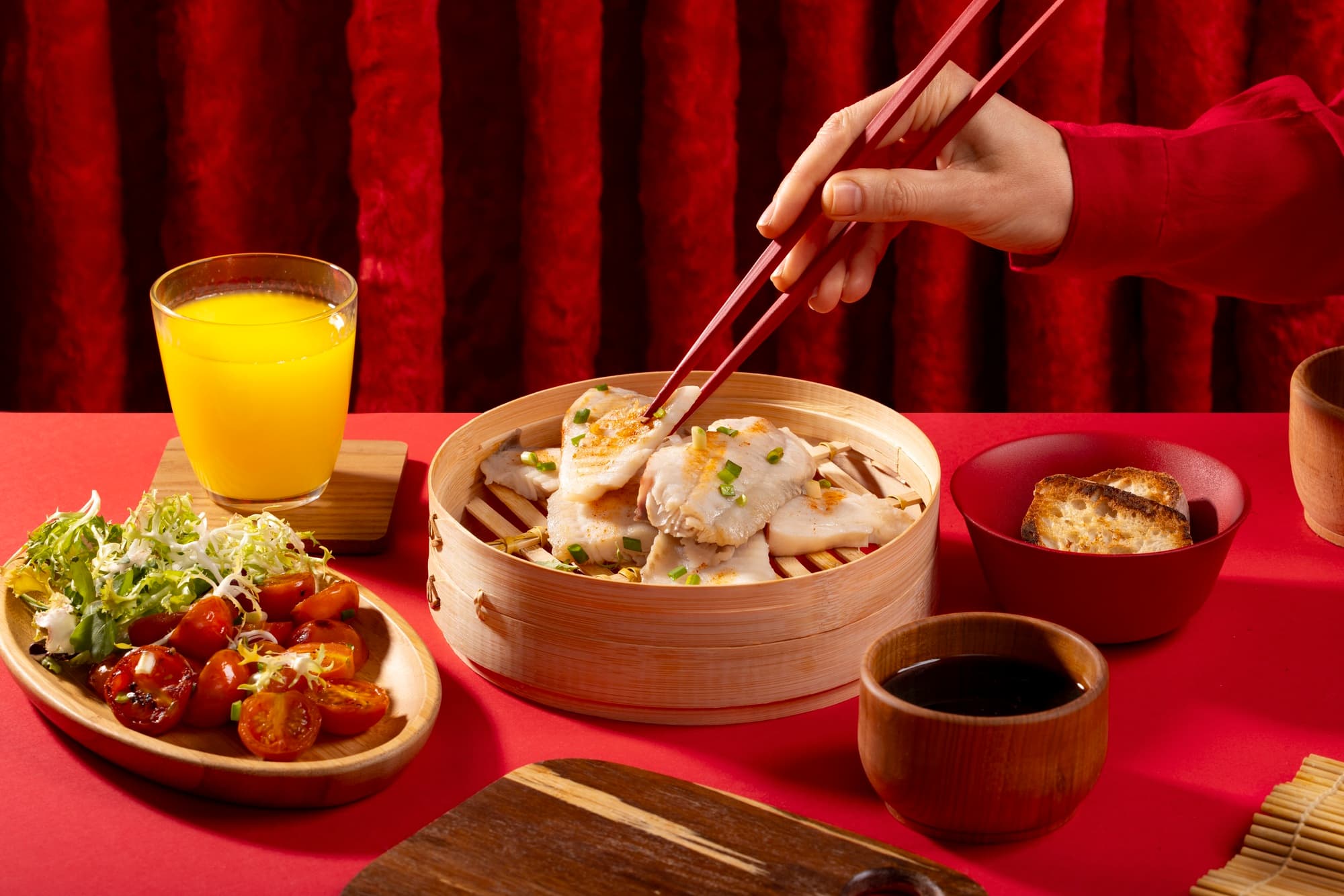 Repas chinois traditionnel